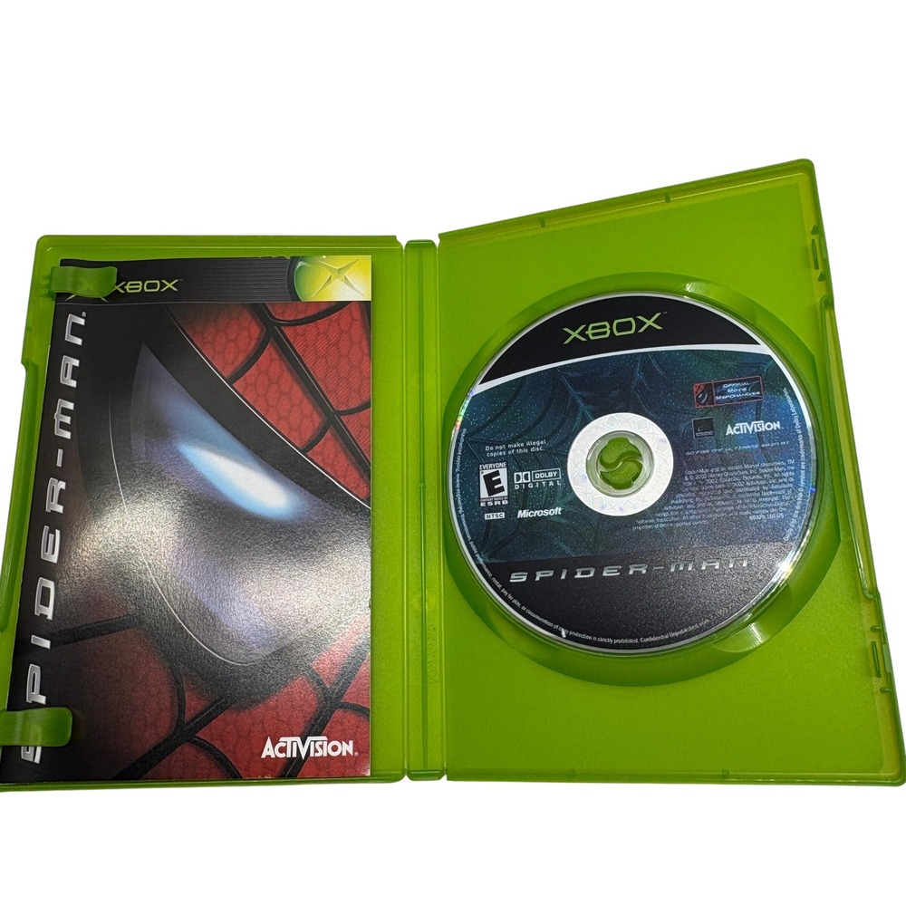 Spider-Man Video Game Original Xbox Black Green Action Activision